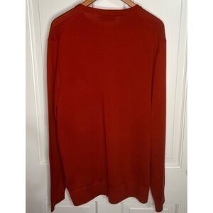 Rodd & Gunn Extrafine Merino Wool Solid Red Crewneck Pullover Sweater Size XL